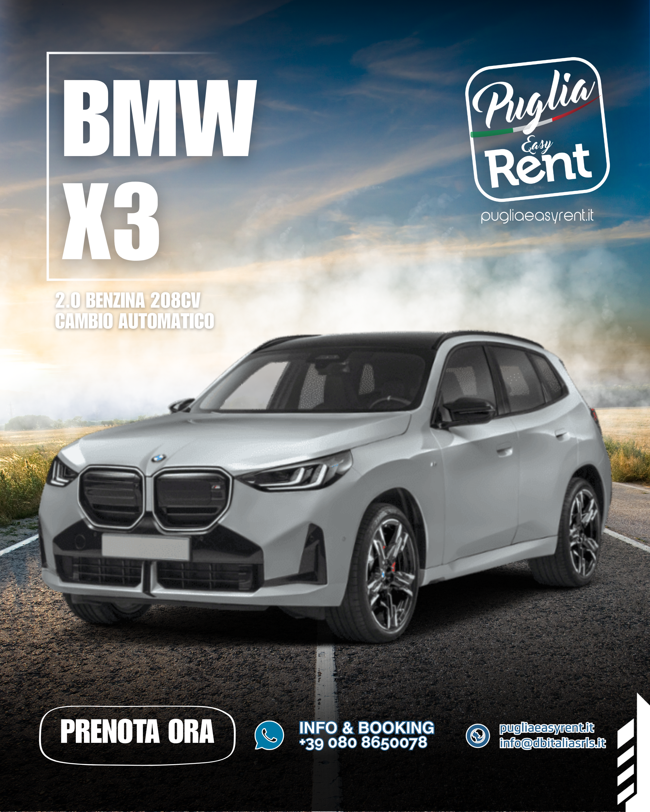 BMW X3 - Noleggio auto lusso Puglia